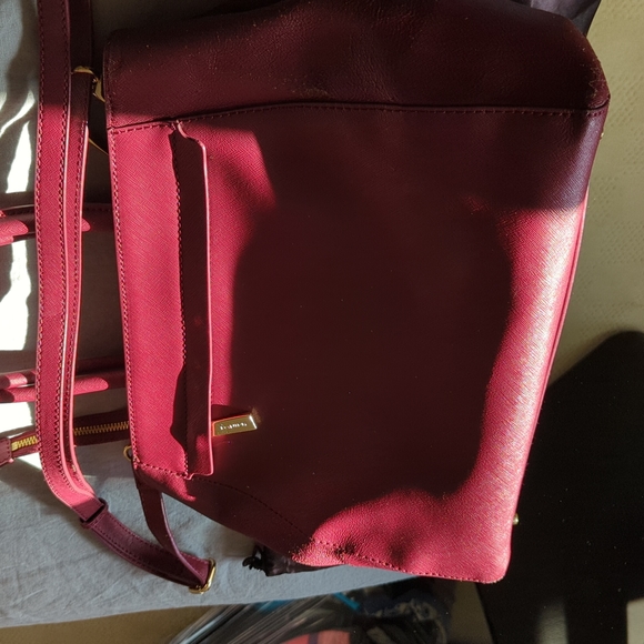 Danier Red Leather Bag - Picture 3 of 11